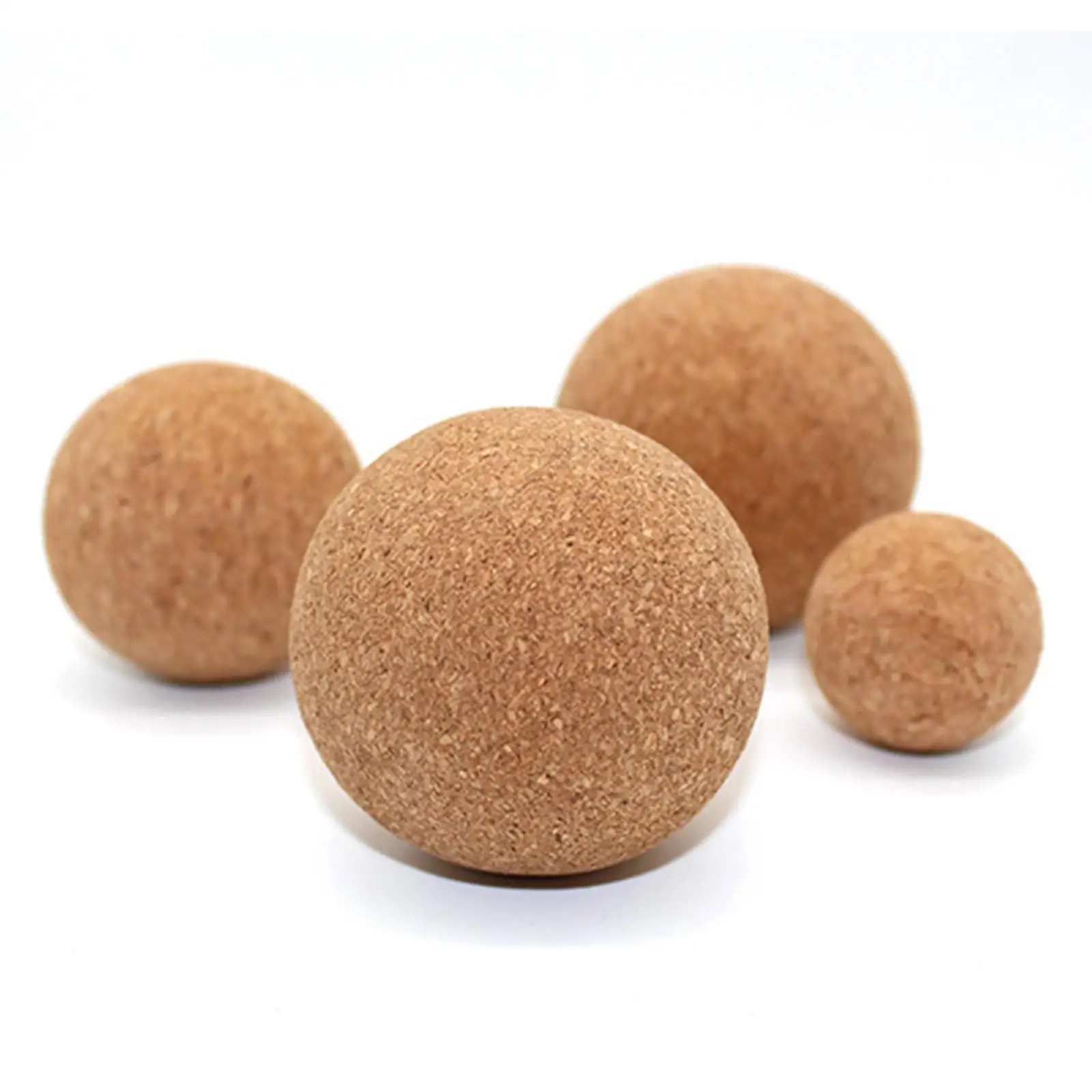Cork Massage Ball Deep Tissue Therapy Point Roller for Muscle Recovery Pilates Yoga Stretch Aid