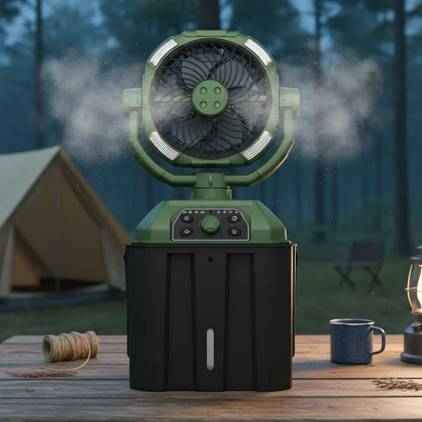 Ventilador nebulización exterior para gatos y perros, enfriador aire - imagen 2