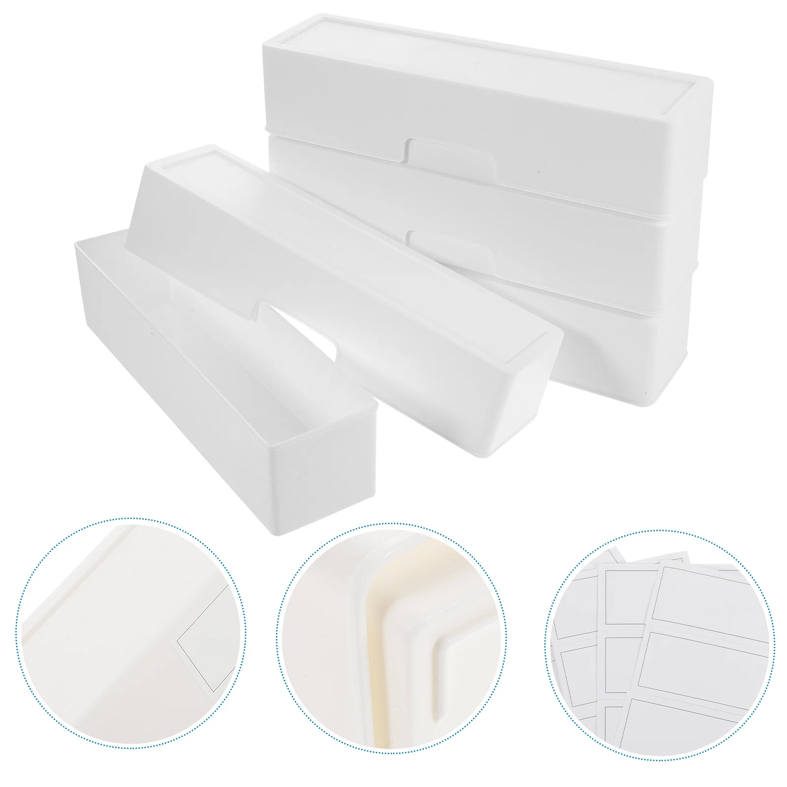 4Pcs Drawer Organizer Storage Box Desktop Makeup Sundries Storage Case for Desktop Organizer