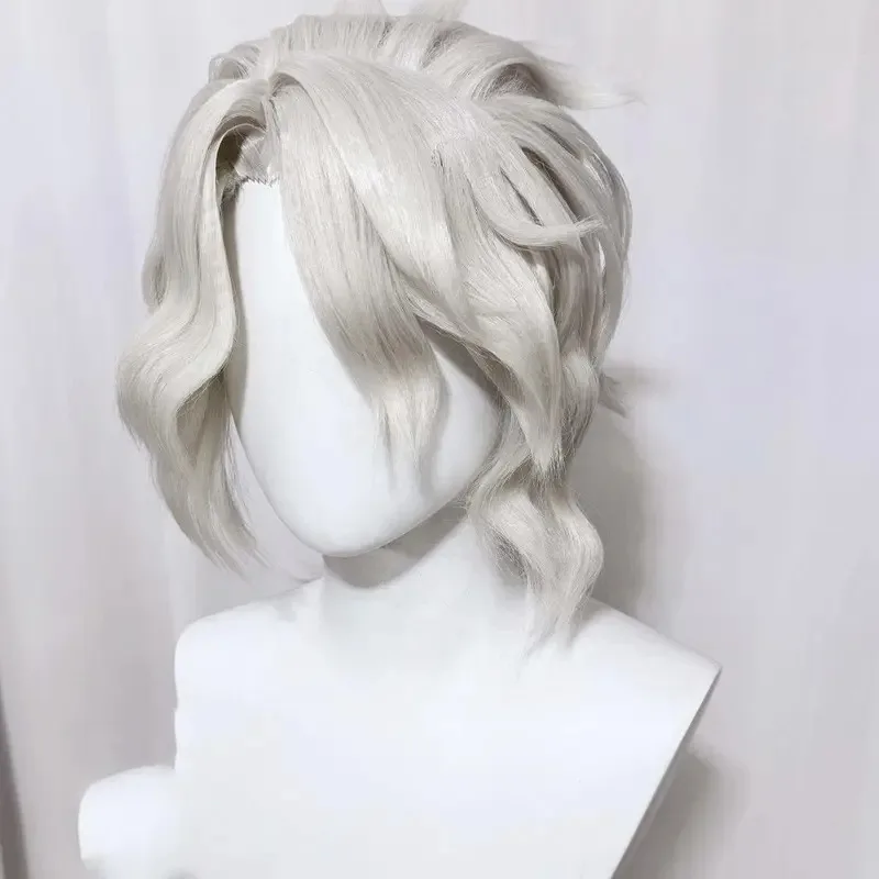 

DY20Styled Wig Identity V Hot Sale Composer Frederick Kreiburg Cosplay Long Warm Silver Wig Comic Con Heat Resistant Synthetic W
