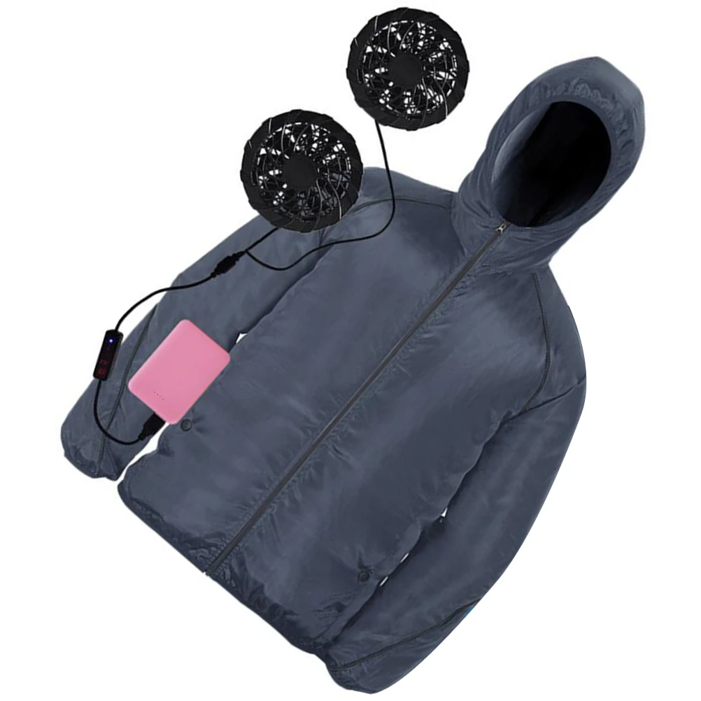 

Reflective Vest Fan Cooling Suit for Men Polyester Durable Shiny Ergonomic Beach Outdoor Colors 10 Hours Workshop Wear