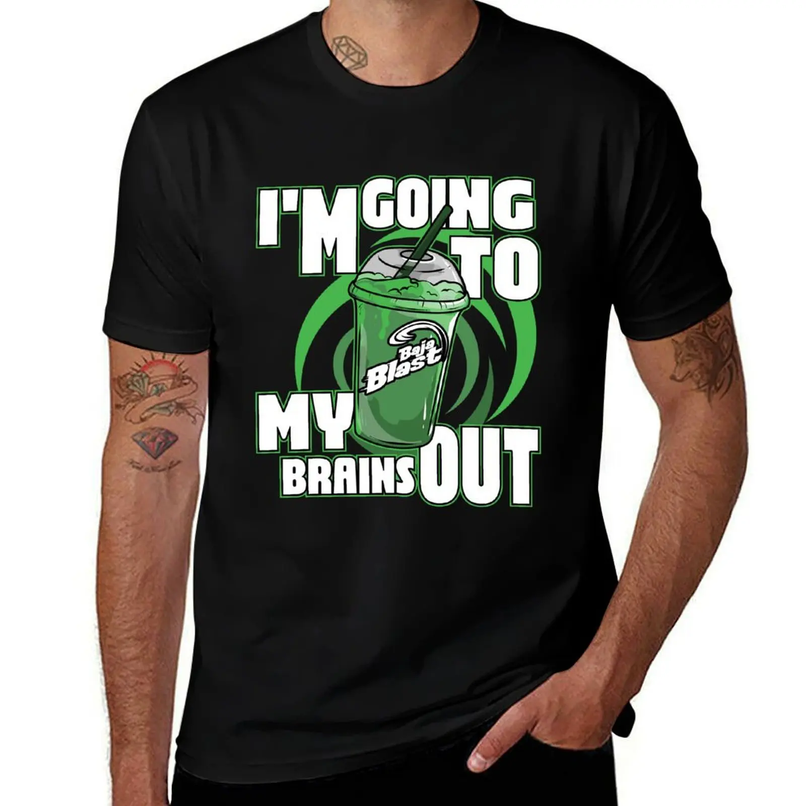 

I’m Going To Baja Blast My Brains Out T-Shirt anime tshirt t shirt man cotton g man t shirts for men T-Shirt