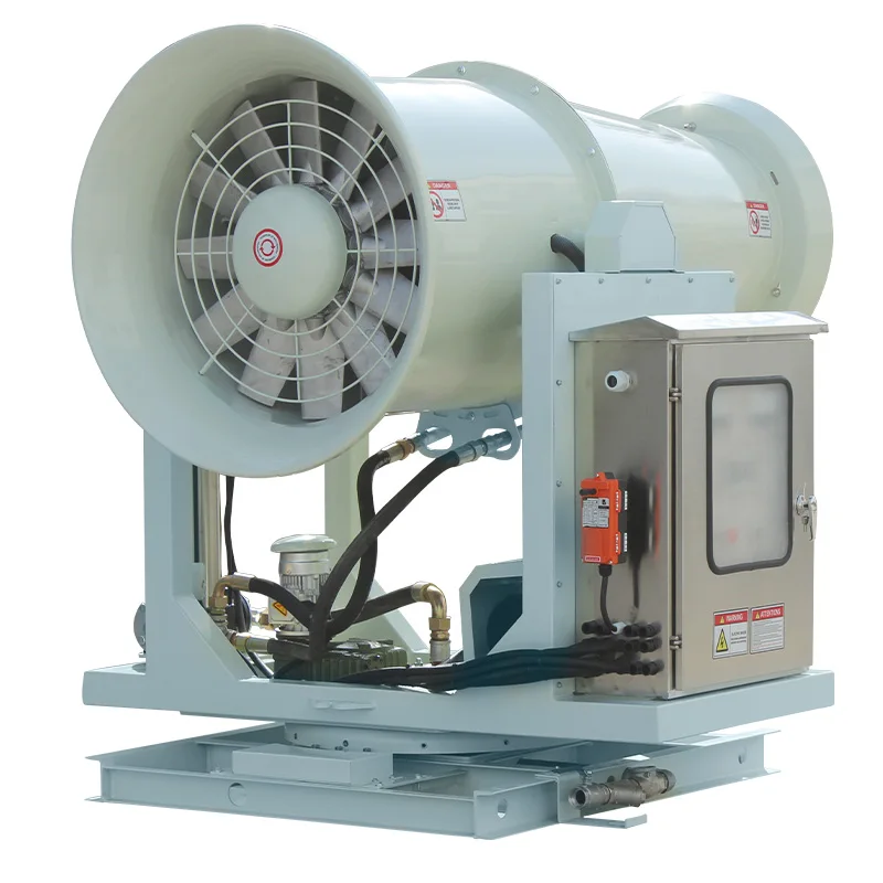 Bereich der Wasserverdunstung, Nebelkanone, industrielles Staubkontrollsprühgerät, Landwirtschaftskanone, Gartenbewässerung, 100 Meter lang