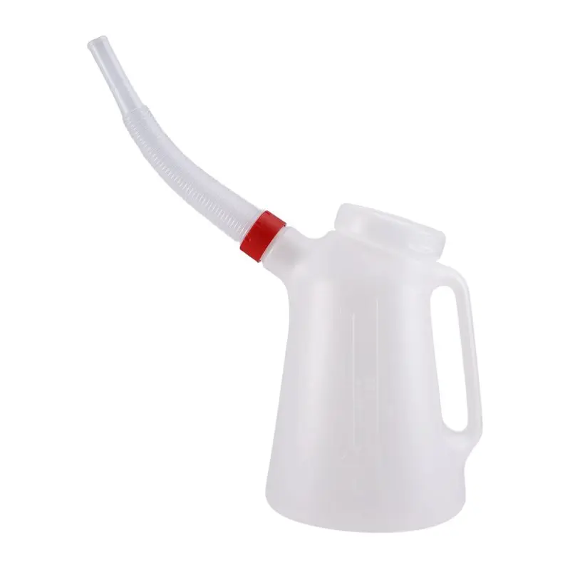 

A98M Handle Oil Measuring Container Oil Jug With Funnel Oil Pot Dispenser Dustproof Cap For Automotive Motorcycle 5L