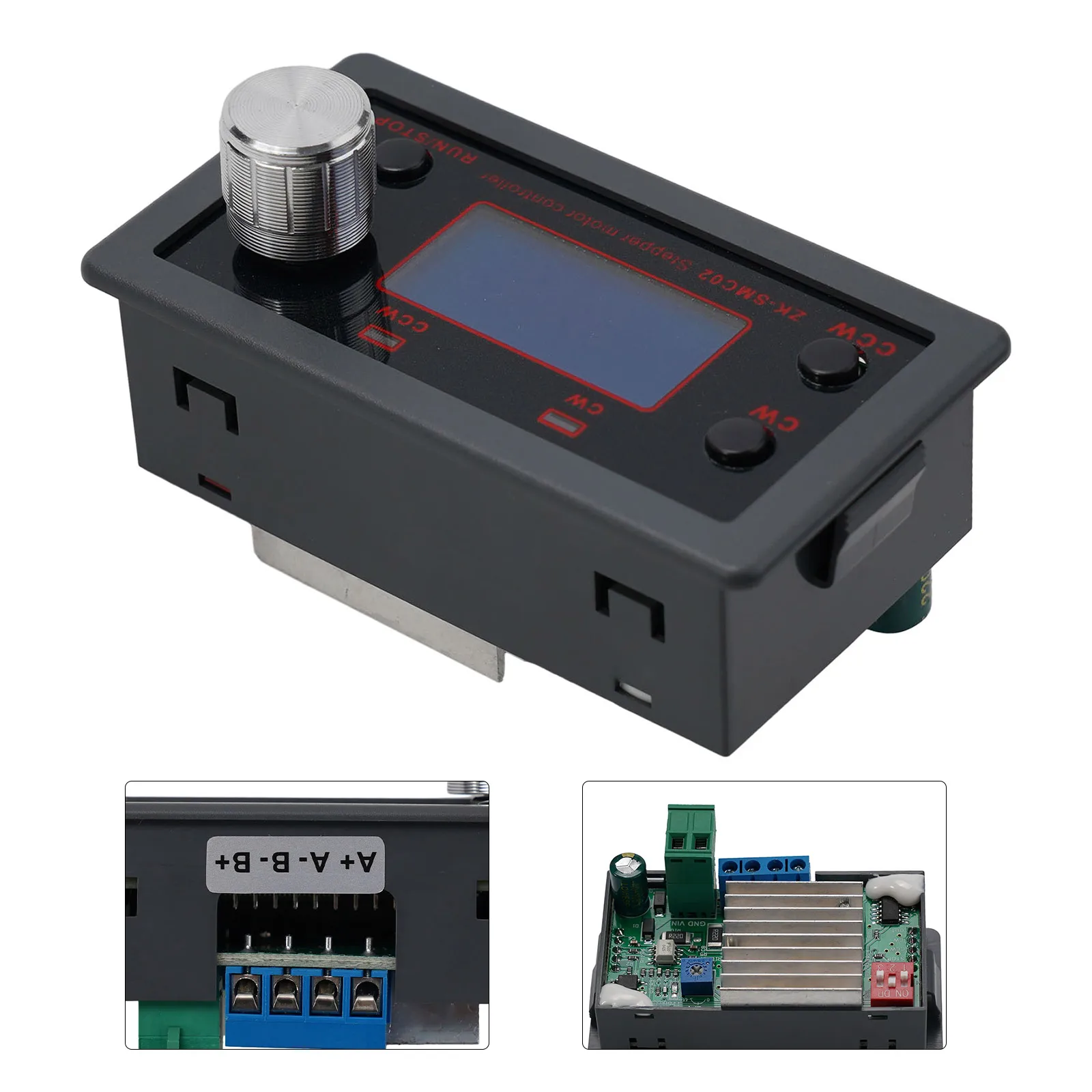 Motor Controller Single Axis Stepper Motor Control Module with LCD Screen Built In Fixed Operation Modes & Memory Function