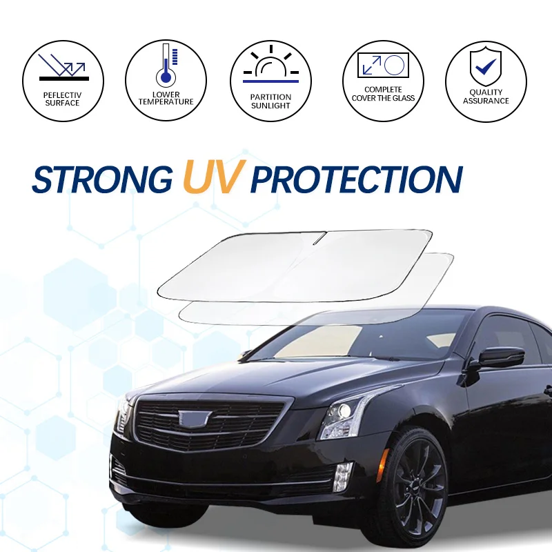 For Cadillac ATS Import atsl Windshield Sun Shade Sunshade Sun Visor Protector Foldable Blocks UV Rays Keep Car Cooler