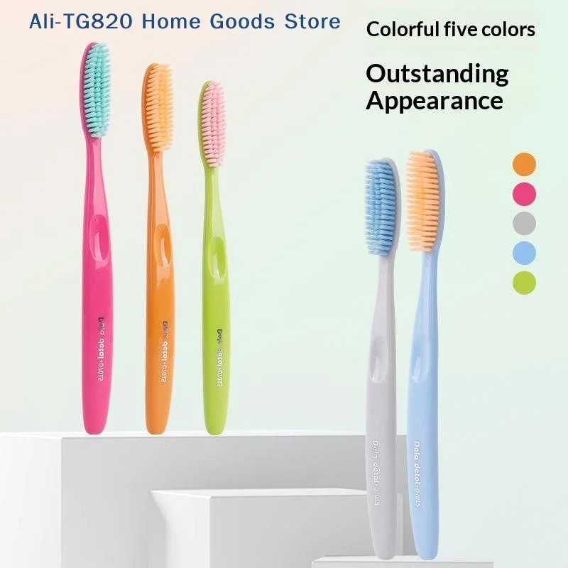[TG820]5 PCS Adult Toothbrush Head Extended Widened Individual Packing Advanced Soft Bristle For Daily Oral Cleaning