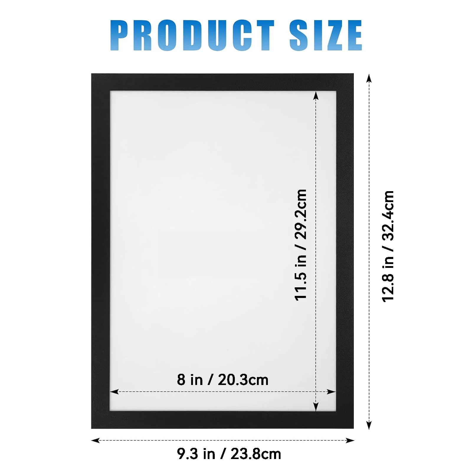 A4 Magnetic Frame 4 x 6 Inch Magnetic Sign Holder, Adhesive Frames for Document Holder, Poster Certificate Carft Picture