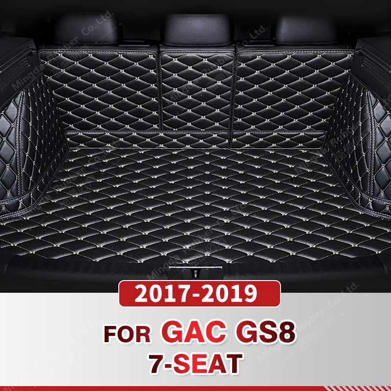 

Auto Full Coverage Trunk Mat For GAC Trumpchi GS8 7-Seat 2017-2019 18 Car Boot Cover Pad Liner Interior Protector Accessories