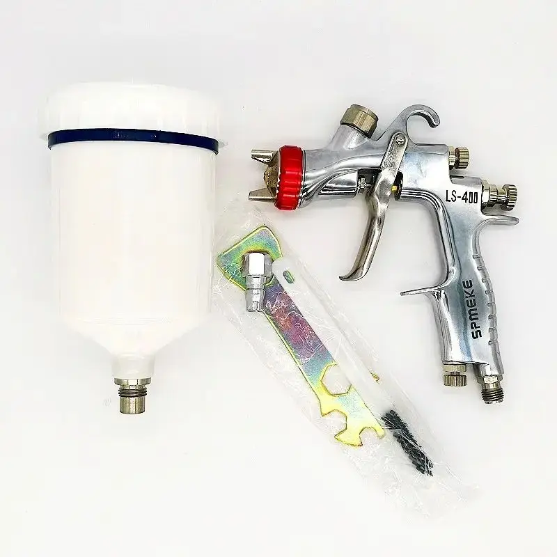 

SPMEKE LS-400 Auto Spray Gun Center Cup Finish Paint Spray Gun High Micro Atomization