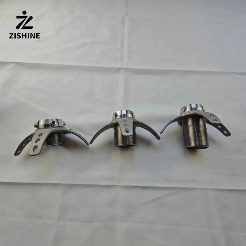 40/55/70mm Length Prosthetic Elongated Rotatable Female Three Jaws Plate Adapter Stainless Steel Connector for Artificial Limb