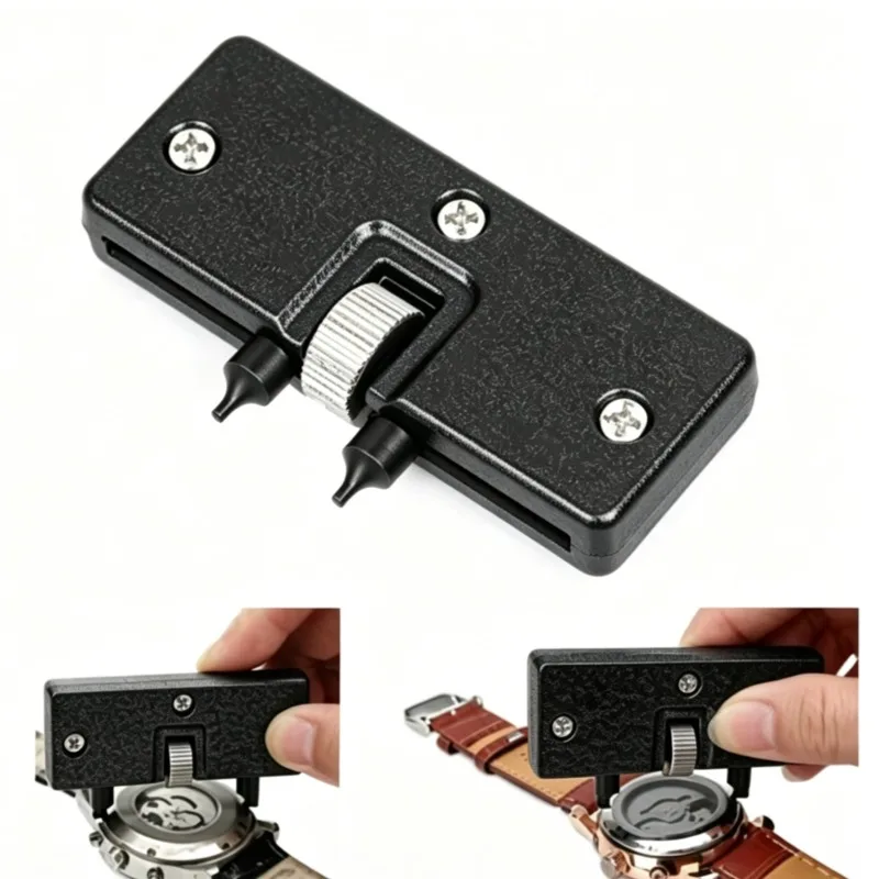 1PC Adjustable Watch Back Case Opener Remover Wrench Screw Press Closer Battery Replacement Repair Tool Kit