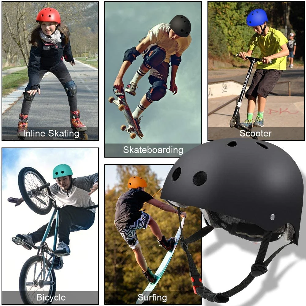 1PCS RGGMQQ Bike Skateboard Helmet,Adjustable and Multi-SportS for Skate Scooter Roller, 3 Sizes for Adult Youth Kids Toddler view 6