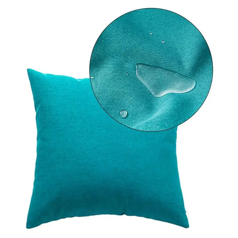 BHBD-Pack Of 12 Outdoor Waterproof Throw Pillow Covers Decorative Garden Cushion Cases Square Pillowcases 18 X 18 Inches