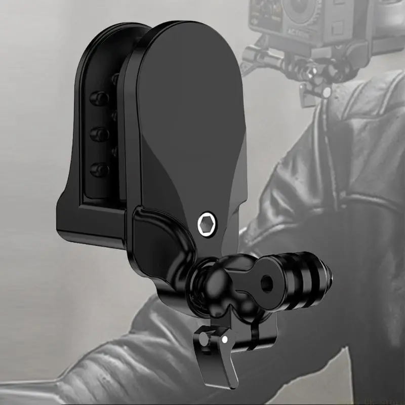 M5TD Helmets Chin Grip With Adjustable Opening 360 Degree Rotation Not Damaging Holds Up To 5kg MountFor Helmets Types