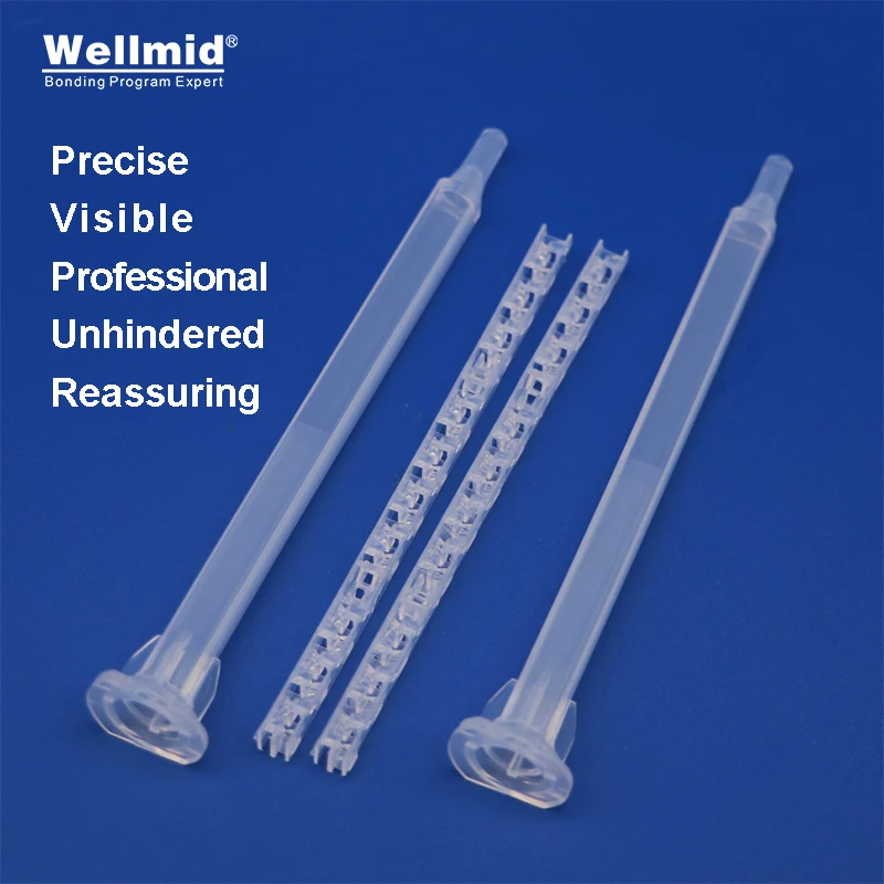 Imagem -06 - Original Plástico Turbo Baioneta Estática Mixer Tube Estática Mistura Bocal Alta Qualidade Mistura Pasta Ferramenta Líquido Araldite Cola ab