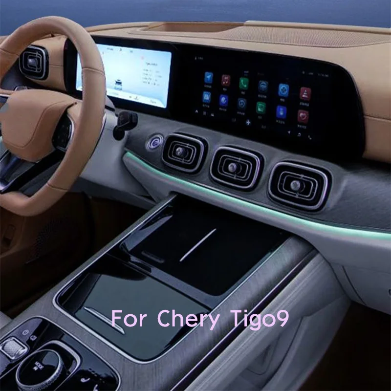 

For Chery Tigo9 Car Interior Door Center Console Media Dashboard Navigation TPU Anti-scratch Protector Film