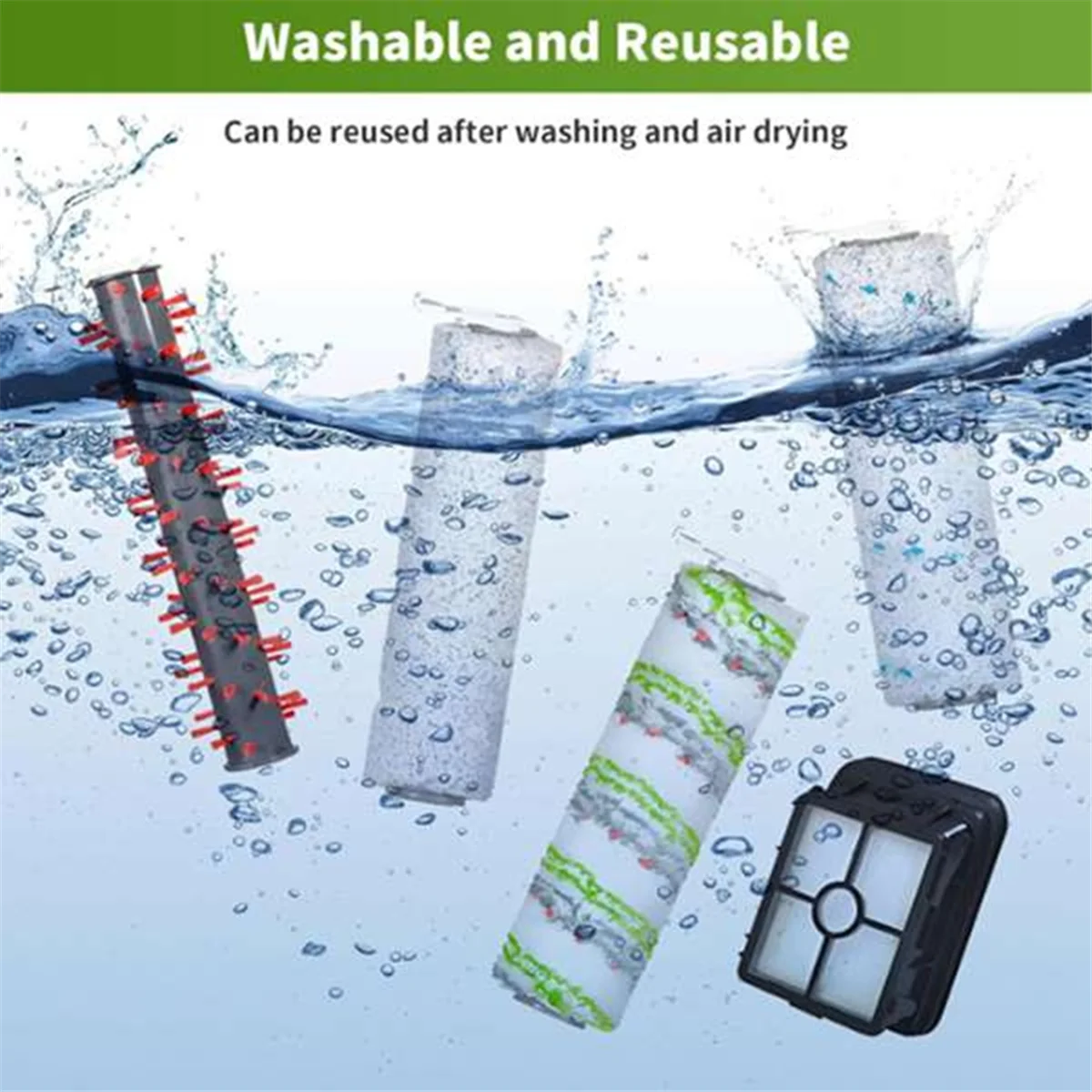 N18R 9 قطعة فرشاة فراغ وملحقات الفلتر لقطع غيار ملحقات مكنسة الروبوت 2554A