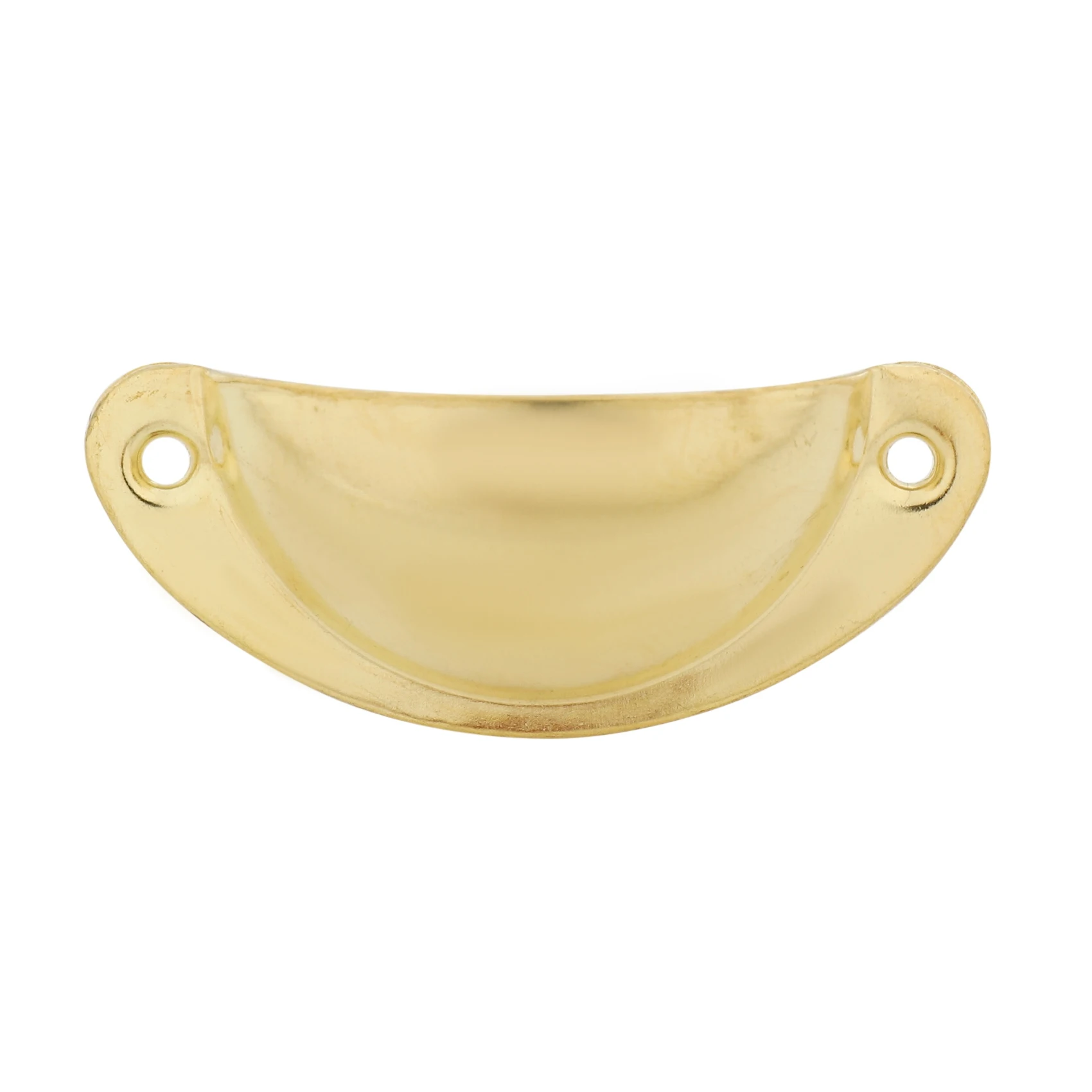 ABFA Cup Drawer Pull Kitchen Cabinet Handle Gold Tone, 66Mm Hole Centers, 10 Pack