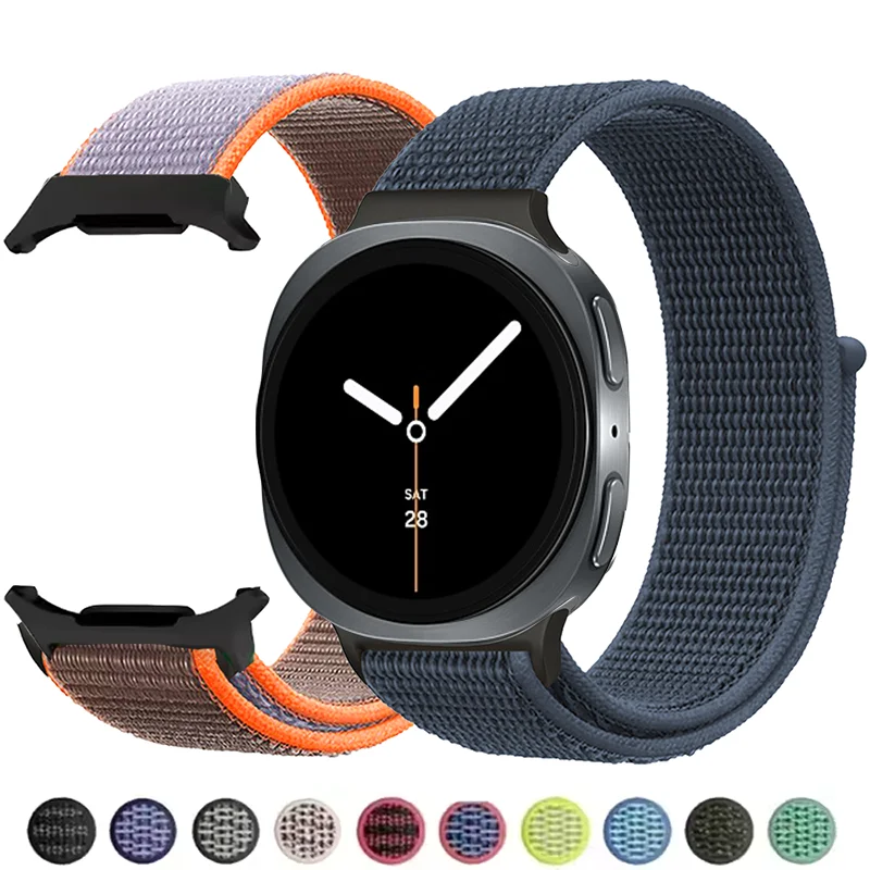 Official Nylon Loop straps for Samsung Watch 8/8 classic 40mm 44mm 46mm accessories elastic brecelet correa Galaxy watch 8 band