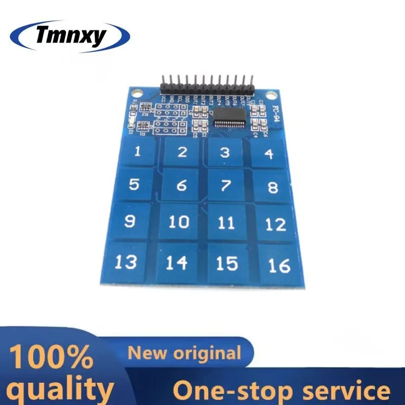 10 Uds TTP229 módulo táctil de 16 canales, Interruptor táctil capacitivo, componentes del módulo de Sensor táctil Digital electrónica
