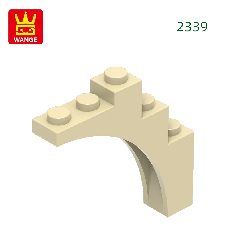 Wange 2339 100g/43 stuks Boog 1 X 5 X4-Continu Boog Bulk Kleine Bouwstenen Assemblage Compatibele DIY Speelgoed Onderdelen Cadeaubox