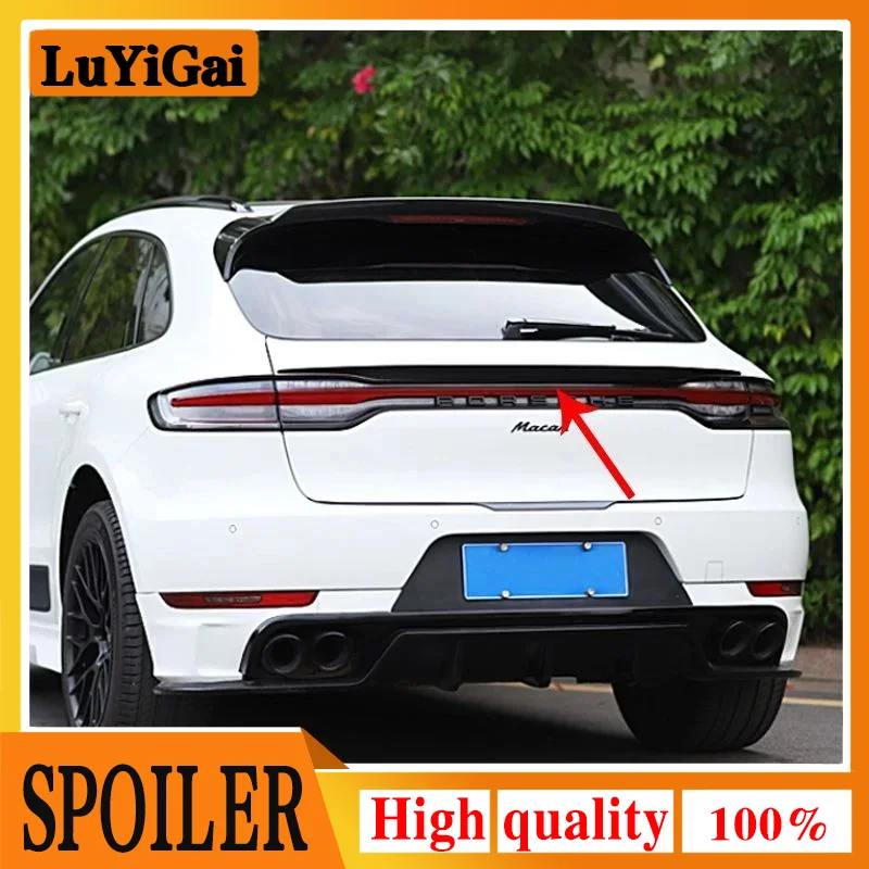 Do Porsche Macan Gts Spoiler samochodu Macan Turbo tylne światło dekoracyjne części w spojler z włókna węglowego rzeczywistym 2018-2020