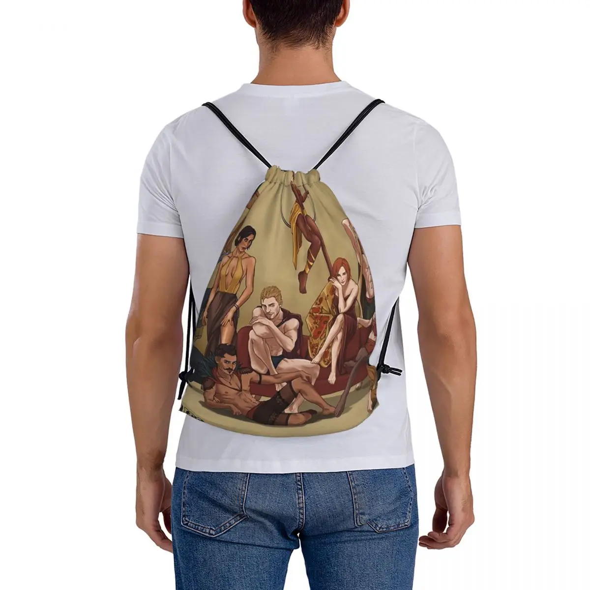 Dragon Age Inquisition - Sacs à dos de la série PJ, sacs à cordon multifonctions, sacs de rangement, sacs à livres pour homme et femme, école