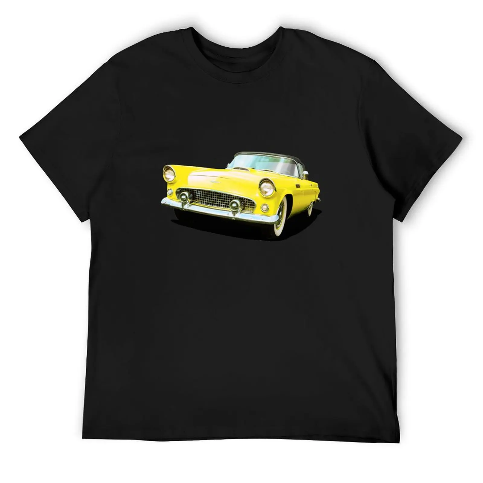 

1956 Thunderbird in yellow T-Shirt Blouse plain vintage t shirts heavyweight t shirts for men