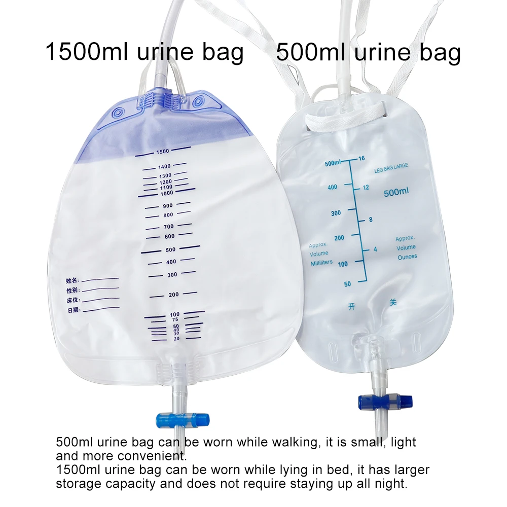 Silicone Funnel Urine Bedridden Catheter Incontinence Underpants Washable Reusable Leak Proof Leg Urinary Bag Hypo-allergenic - view 3