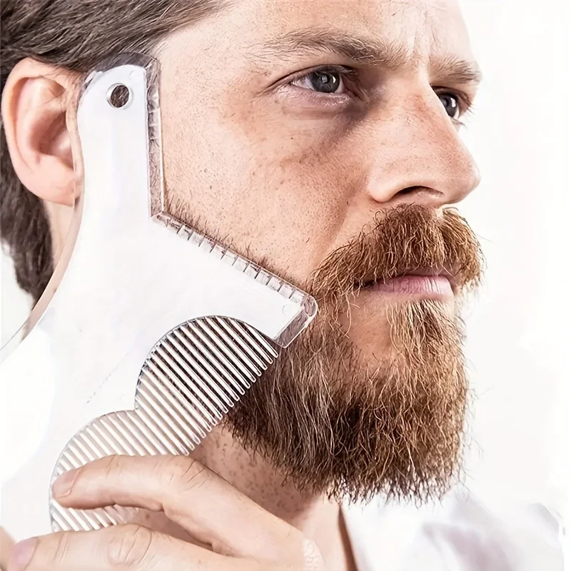 Creative Beard Styling Shaper Comb, Men's Beard Grooming Template, Practical Beard Styling Template Tool for Home Use