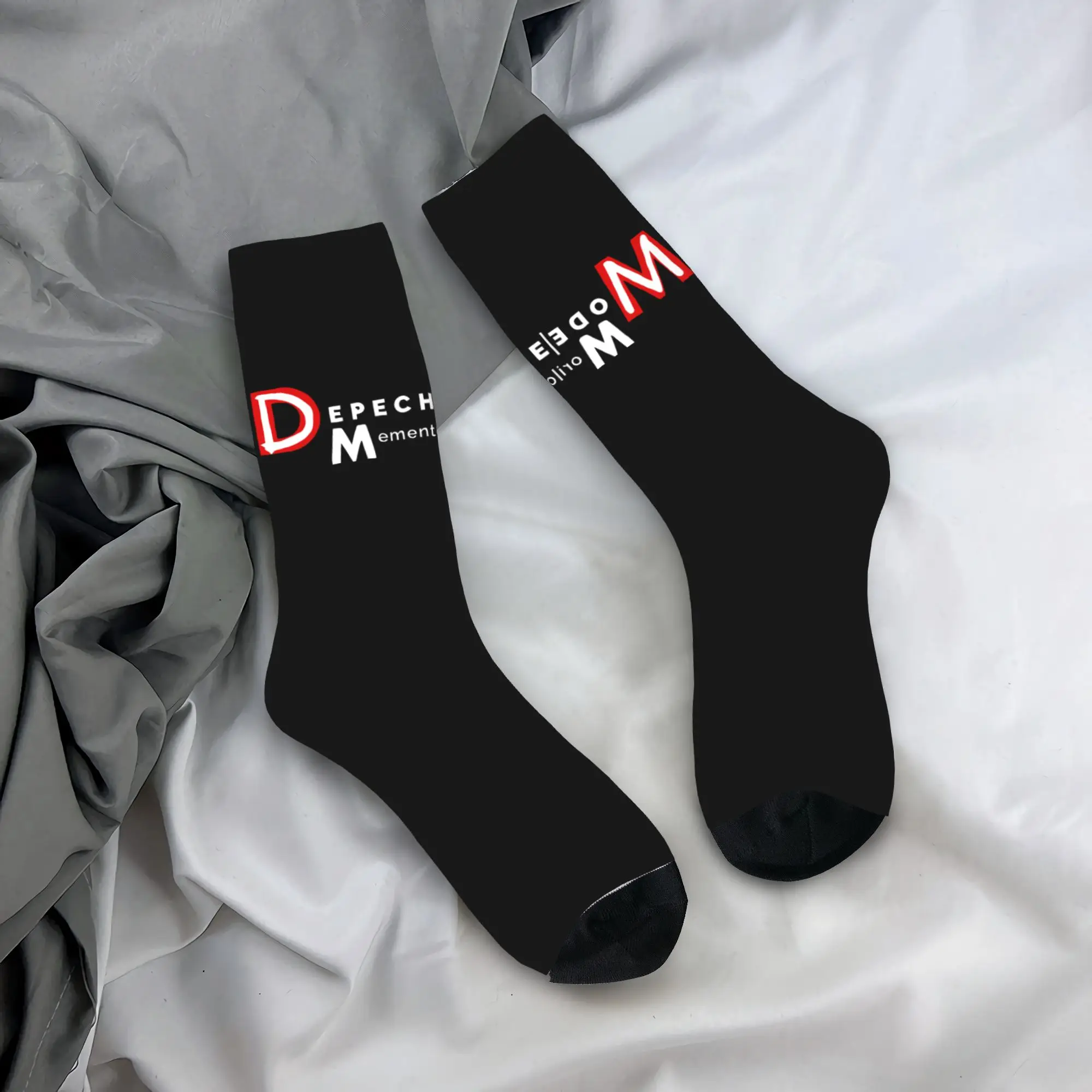 

Custom Electronic Rock Depeche Cool Mode Men Women Crew Socks Unisex Kawaii Spring Summer Autumn Winter Dress Socks