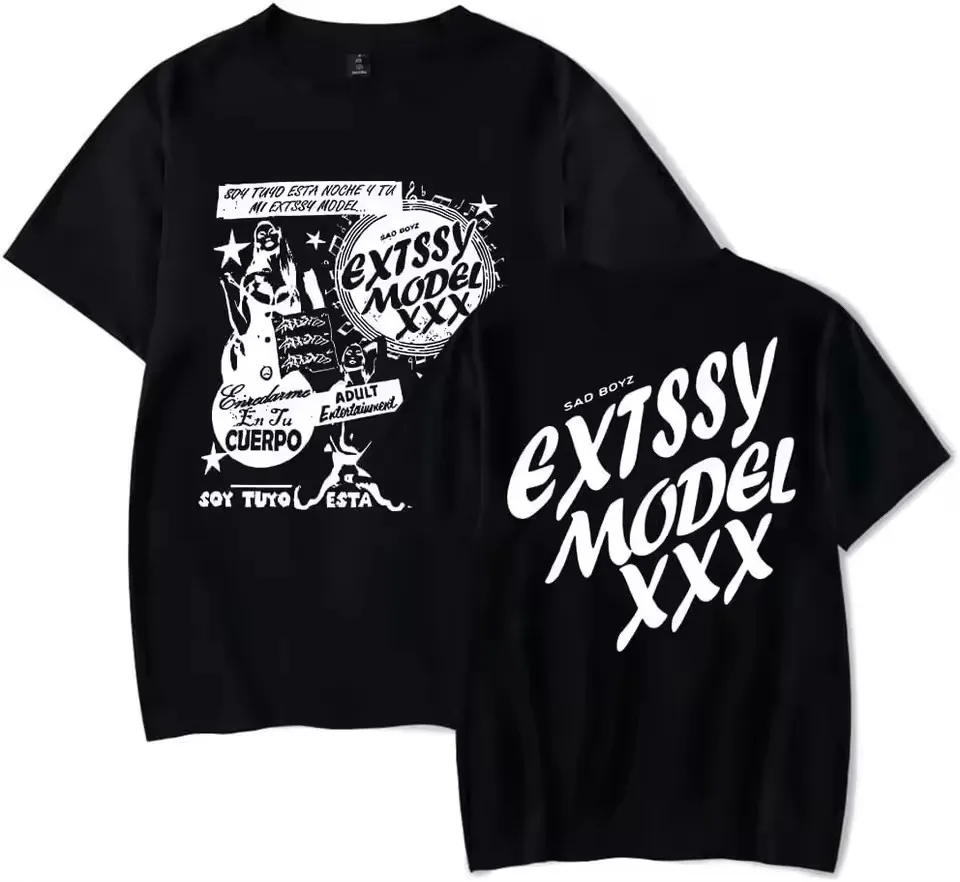 Camiseta para hombre, ropa para hombre, camiseta para hombre, nueva camiseta en camisetas, camiseta para hombre Junior H Sad Boyz Tour Merch, camisetas