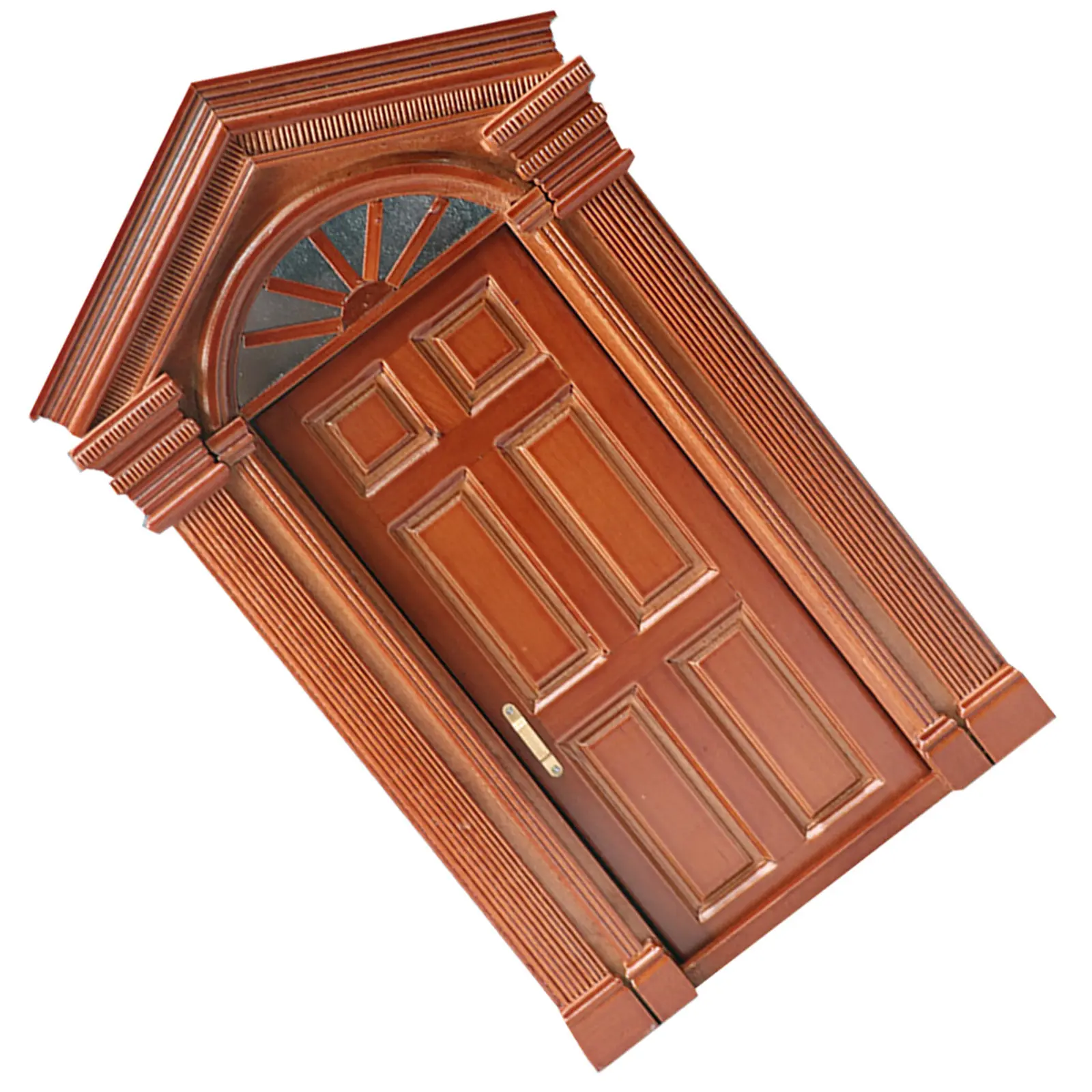 

Миниатюрная деревянная дверь в винтажном стиле, очаровательное украшение для дома, реалистичная деревянная мини-дверь, декоративный элемент для миниатюрного домика.