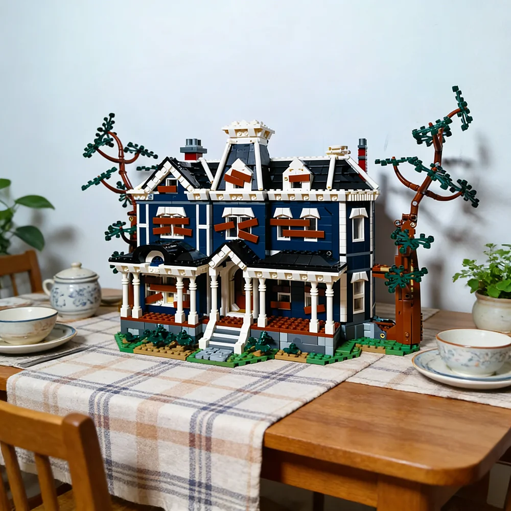 

Stranger Event 2593PCS TV Series Creel House Sets City Architecture Building Blocks Creative DIY Kid Toys Gift 11370