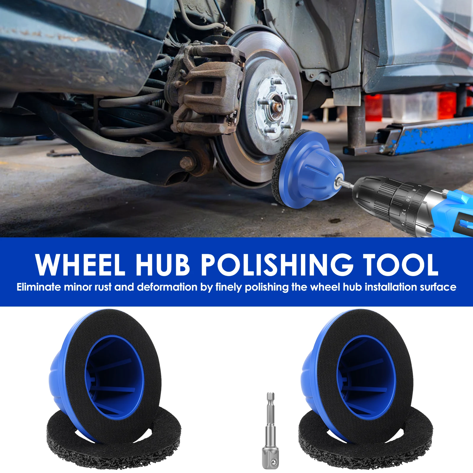 

Щетка для чистки ступицы колеса с диском из карбида кремния 150 мм. Эффективное средство для чистки ступицы колеса для чистки обода и удаления ржавчины.