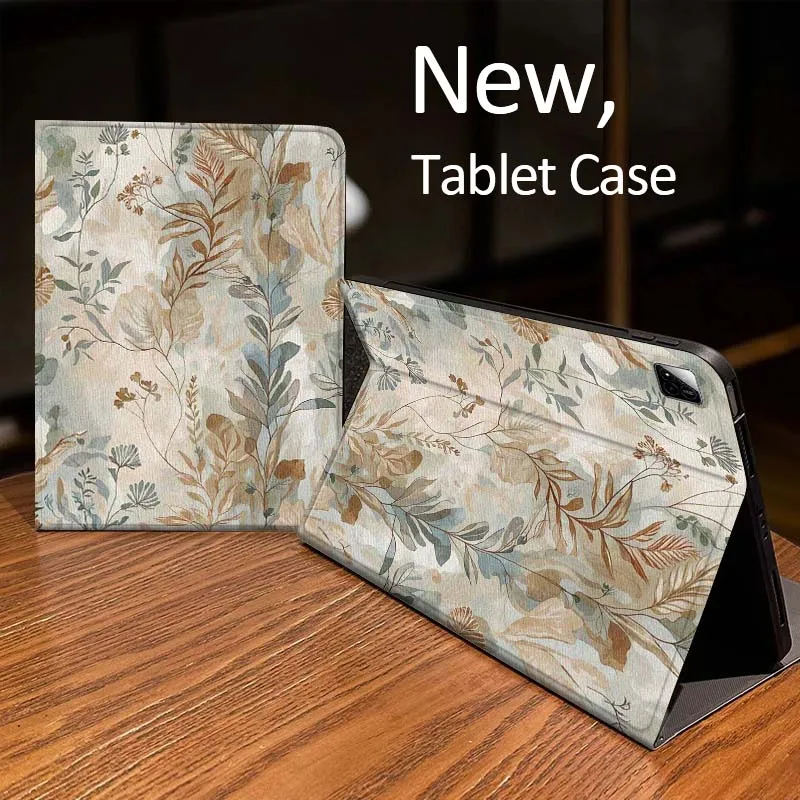 

Vintage Flower Pattern For Xiaomi Mi Redmi Pad 2 4 5 7S 6S 6 7 8 Plus SE Pro K 2025 inch 8.7 11 Tablet Case
