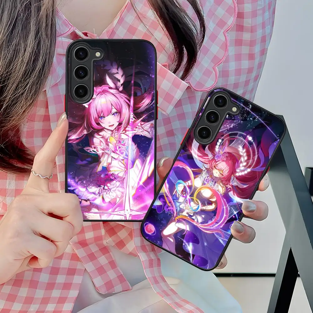 

Чехол для телефона Honkai Star Rail Cyrene для Samsung Galaxy S25 S24 S23 S22 S21 Plus FE Ультра красочный силиконовый чехол Роскошный чехол