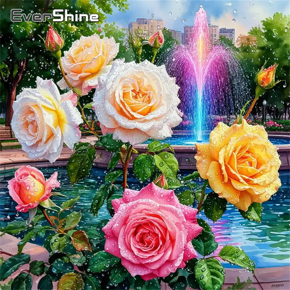 Evershine الماس اللوحة الكلب الحيوان الكرتون كامل مربع جولة الماس الفسيفساء الحمام DIY الحرف عدة ديكور المنزل #1