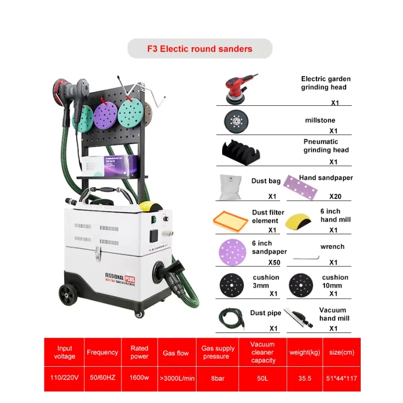 Factory Price Vehicle Dustless Sanding Machine Auto Detailing Equipment for Car Body Paint Repair Car Polisher Sander Machine