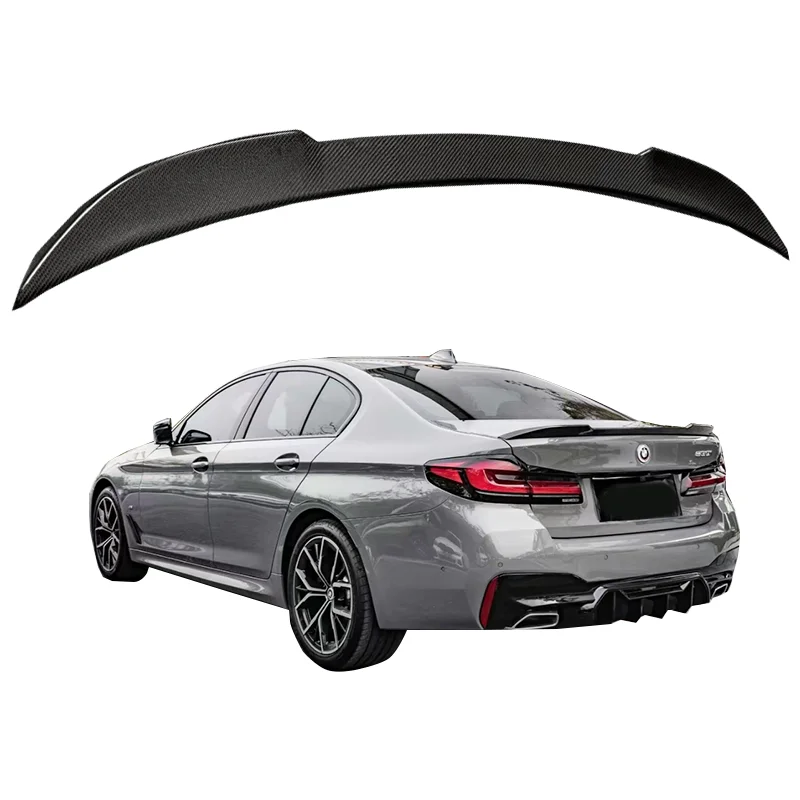 

Rear Bumper Trunk Tail Lip For BMW 5 Series G30 G38/F90 M5 CS Style Real Carbon Fiber 2017-2023 Carbon Fiber Look