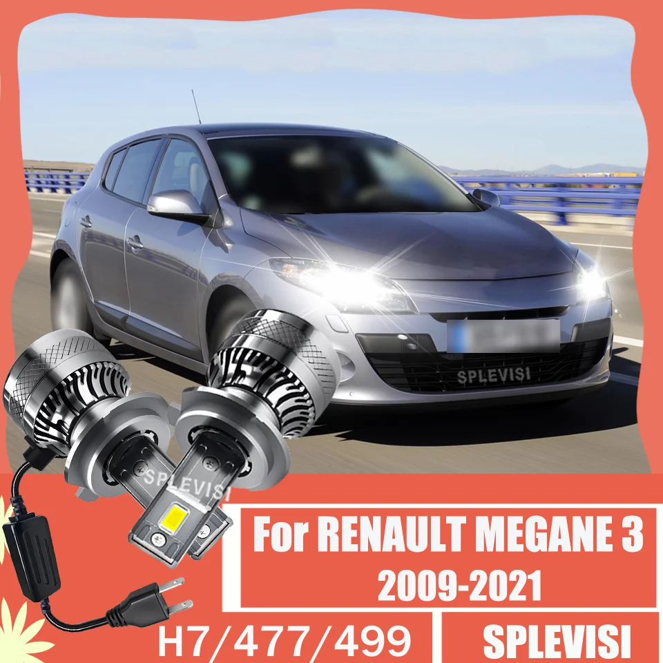 

High Power 200W H7 477 Car LED Headlight FOR Rainy Day For RENAULT MEGANE 3 2009-2013 2014 2015 2016 2017 2018 2019 2020 2021