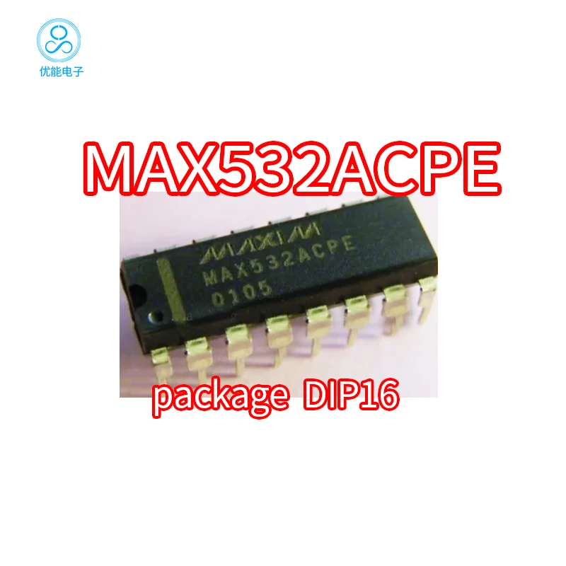 MAX532BCPE MAX532ACPE Inline Package DIP-16 Dual Serial Input Voltage Output