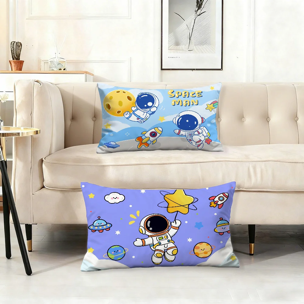 Lustiger Astronauten-Kissenbezug für Sofa, Wohnzimmer, Schlafzimmer, Kopfteil, Rückenlehne, Nickerchenzeit