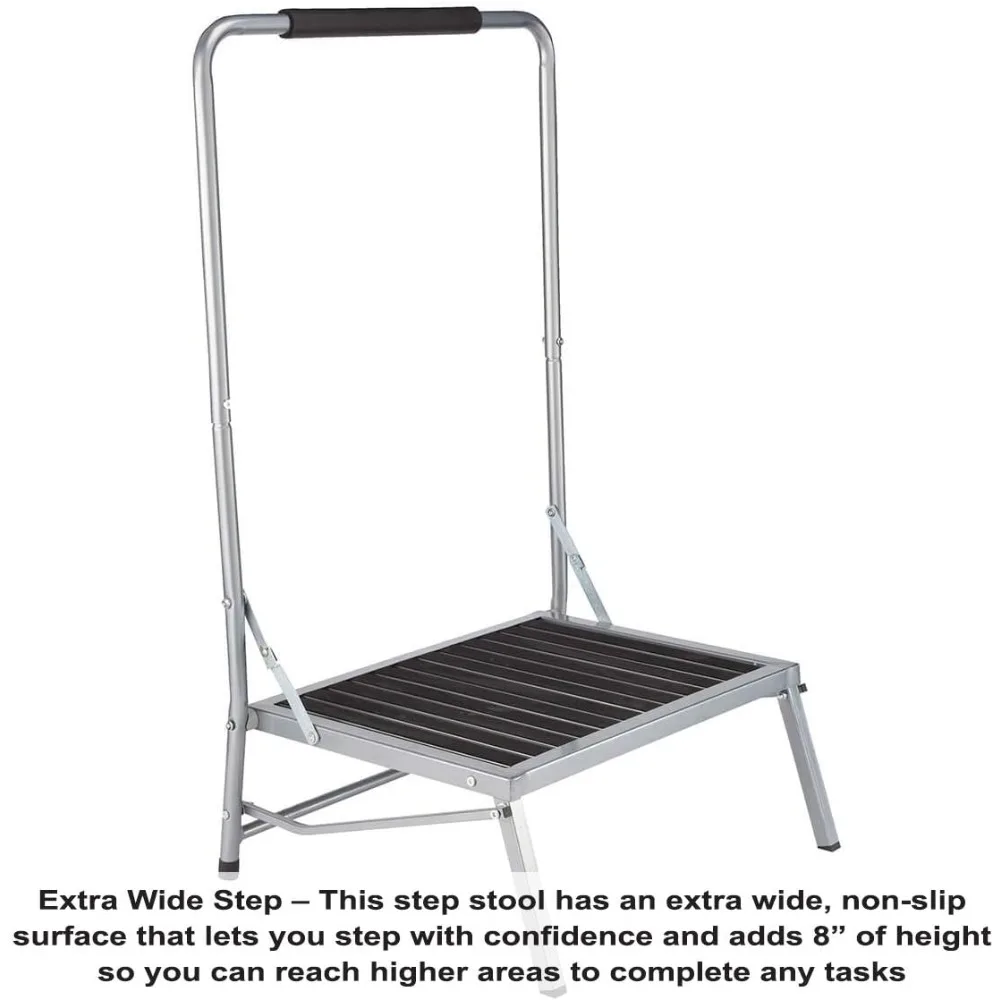 Taburete extra ancho con asa, 20" x 15,6" x 38,4"