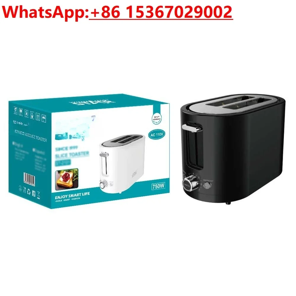 Household US standard double-sided heating / breakfast machine toaster