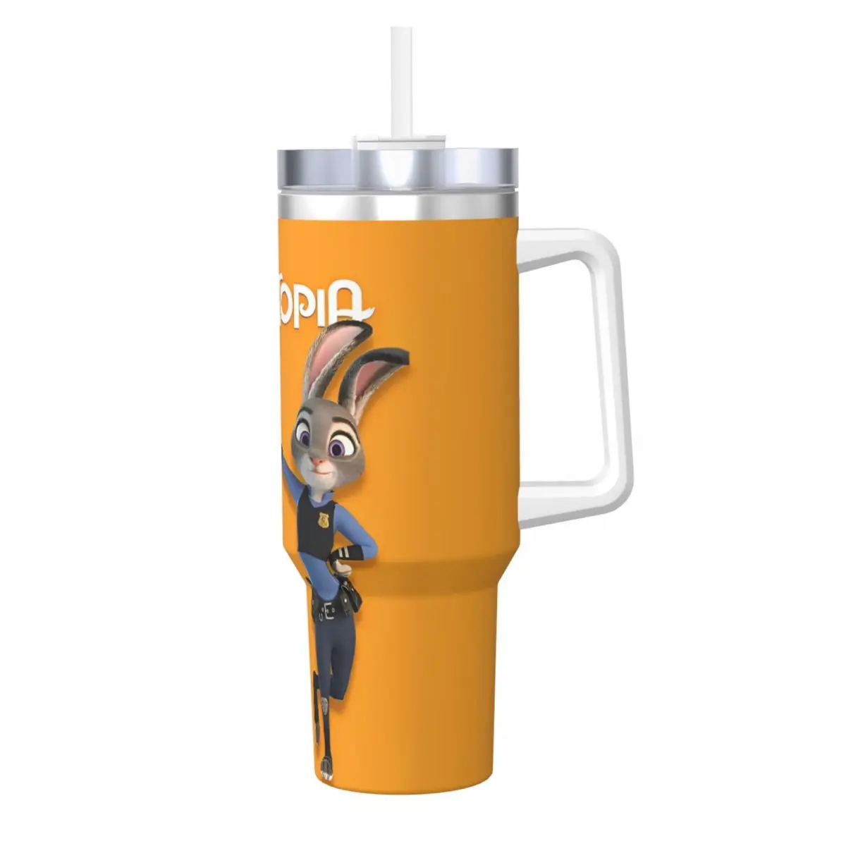 Stainless Steel Tumbler Zootopia Thermal Mug Leakproof Cold Drink Car Mugs Camping Custom Water Bottle