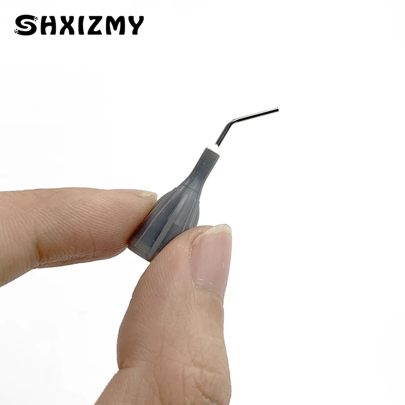 5pcs Dental Delivery Tips 20G Flow Composite Resin Conveyor Flowable Tip Grey Tip Fits Filt