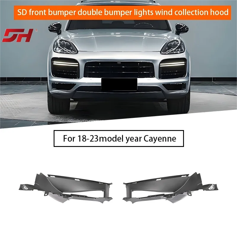 

Car front bumper double bar light collection hood suitable for Porsche Cayenne SD/GTS 2018-2023 9Y0807161F 9Y0807162F