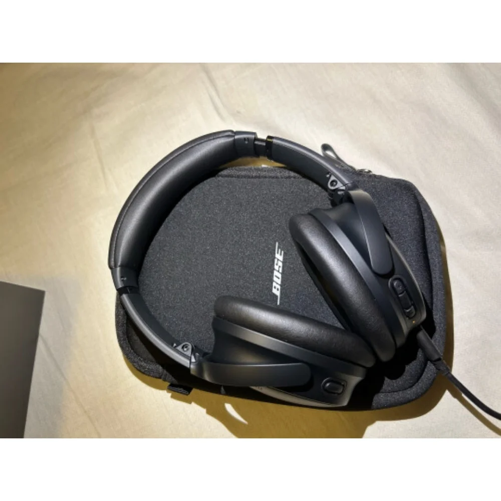 سماعات رأس لاسلكية BOSE-quietcout SC ، سماعات أذن لإلغاء الضوضاء ، بلوتوث ، فوق الأذن ، أسود ، وقت تشغيل يصل إلى 24 ساعة ، جديد